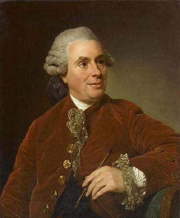 Alexander Roslin Portrait de Charles-Nicolas Cochin oil painting image